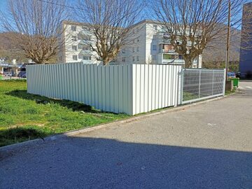 Palissade de chantier à Lyon - TPCM, le spécialiste de la métallerie