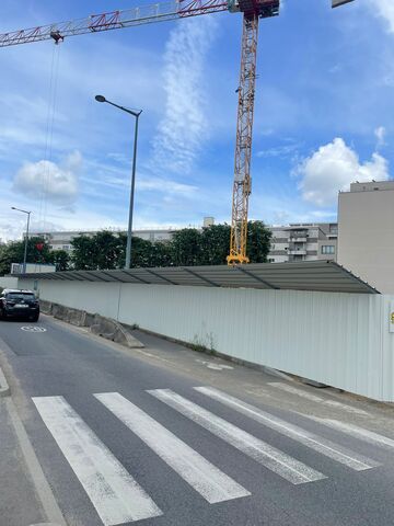 Palissade de chantier à Lyon - TPCM, le spécialiste de la métallerie