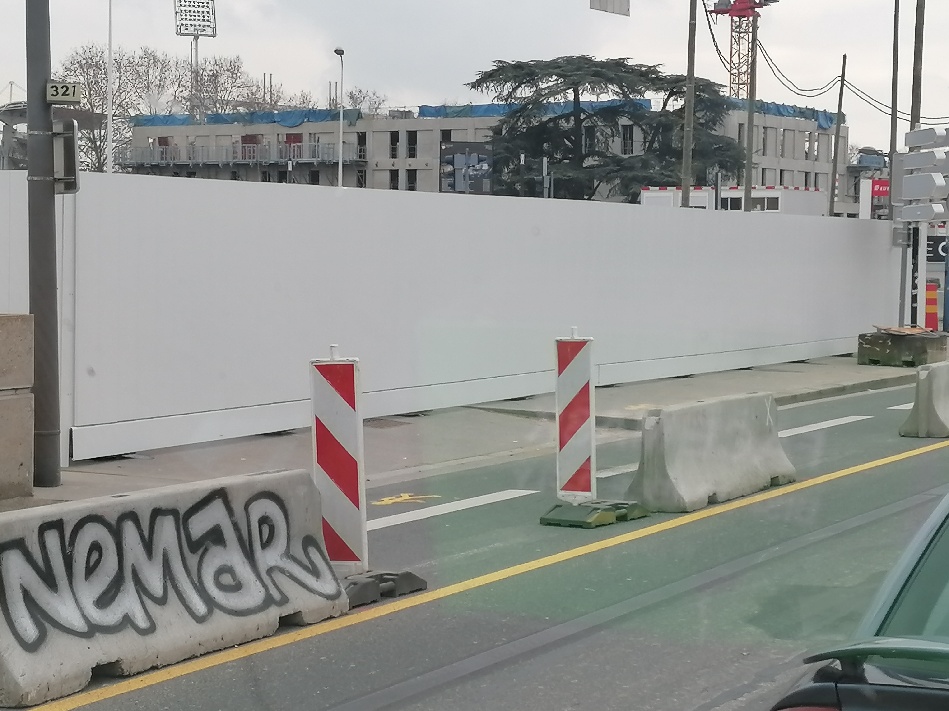 Bardage en tôles lisses