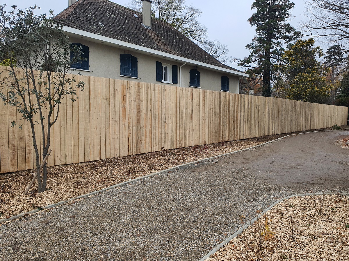 CLOTURE HABILLAGE BOIS